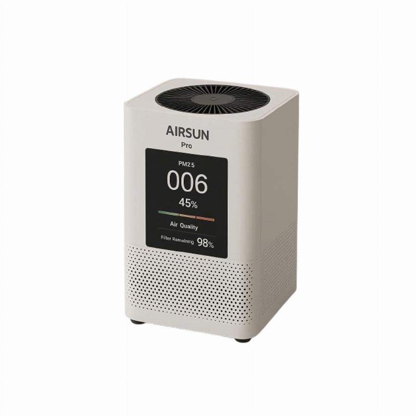 Máy lọc không khí AirSun Pro hoạt động êm ái vào ban đêm, bảo vệ giấc ngủ ngon